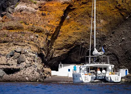 Semi-Private Catamaran Day Cruise in Santorini