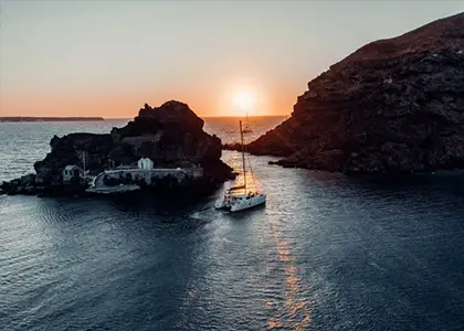 Semi-private Sunset Sailing Cruise in Santorini